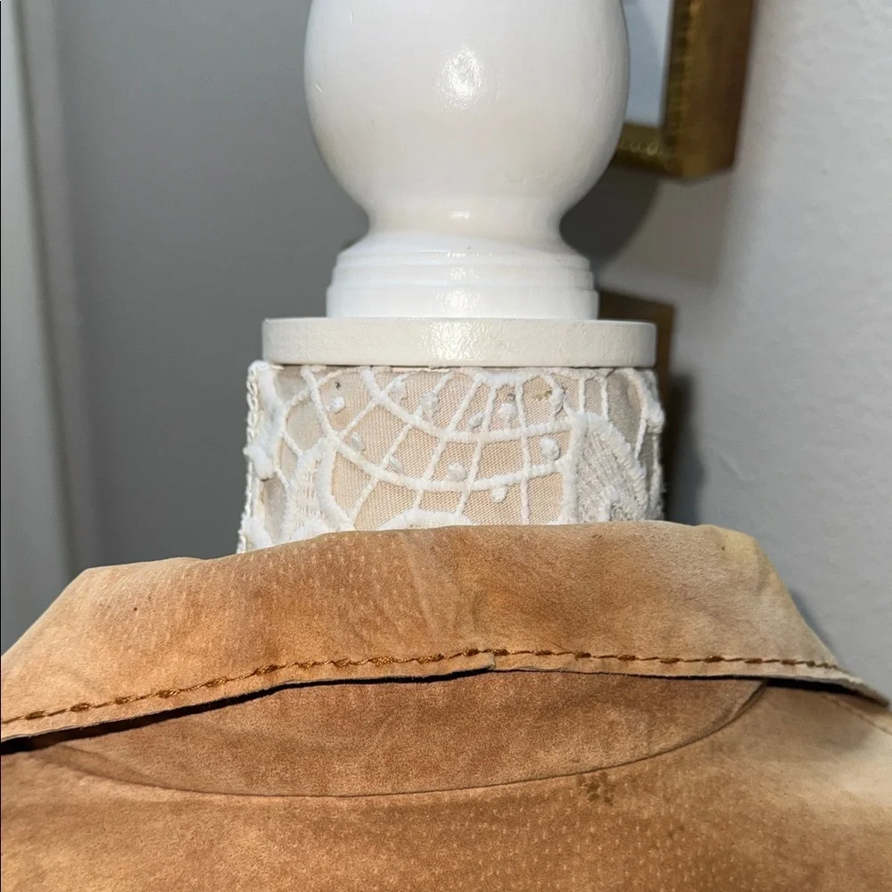 Chico's Camel Fringe Utility Jacket - Picture 9 of 10